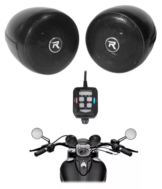 Altavoces manillar del sistema de audio para motocicleta Rockville Bluetooth para Honda CTX700