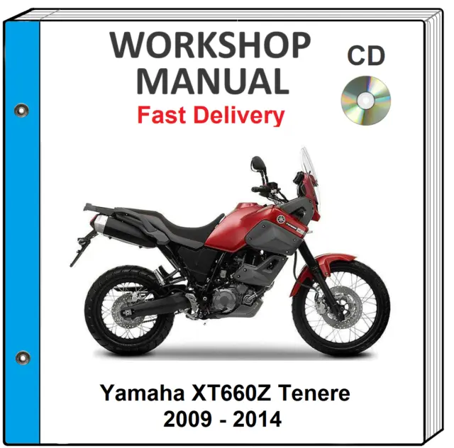 Yamaha Xt600Z Tenere 2009 2010 2011 2012 2013 2014 Service Repair Shop Manual Cd