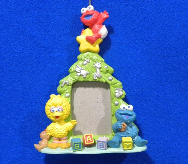 Sesame Street Christmas Tree Ornament Picture Frame - Kurt S Adler 2004