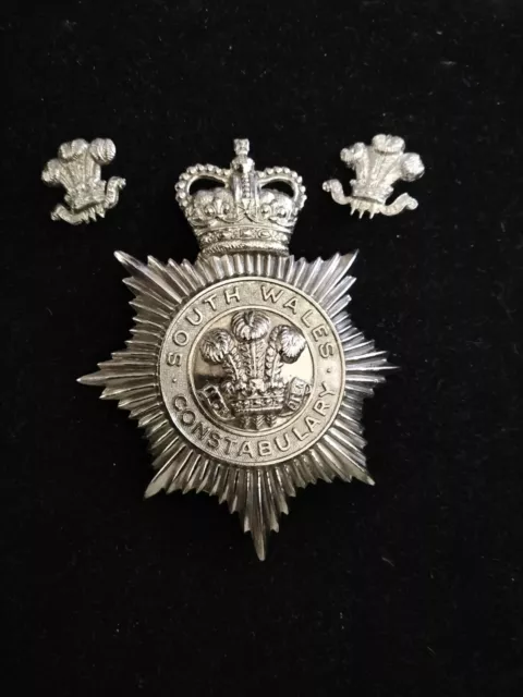 Obsolete South Wales Police Helmet Plate Badge