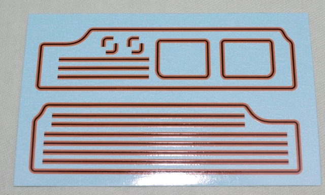 Orange/Black/Orange Lining Transfers For Hornby Dublo And Wrenn Locomotives