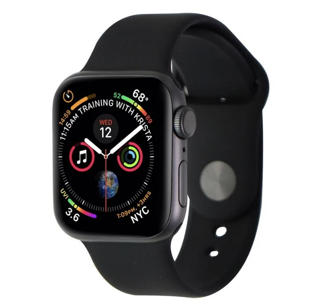 Apple Watch Series 4 GPS Space Grau, 44 mm Aluminiumgehäuse mit Sportarmband...