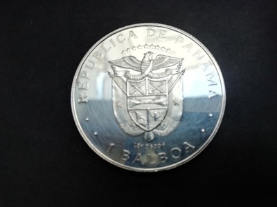 20.74g ø 38.1mm 1982 Repubblica di Panama 1 Balboa FDC PROOF Argento 0.500 