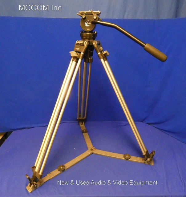Miller 20 Series II Fluid Head Tripod w/ Ground Spreader, Quick Release Plate