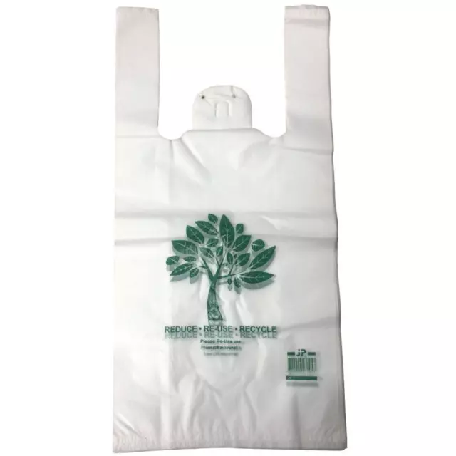 Reusable,Recyclable Plastic Shopping Bags Singlet Eco Friendly Grocery Carry Bag