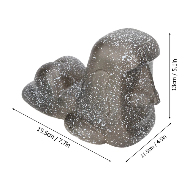 Night Light Decorative Flexible Tube Stone Statue Night Lamp Color Changing