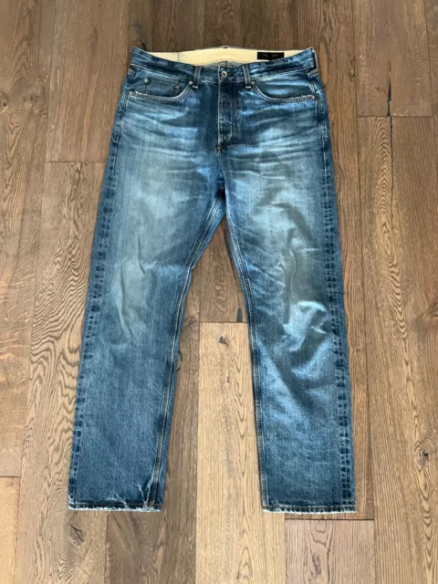 Rag & Bone Japanese Denim Jeans Fit 4 Straight 33 32 Excellent $300 Value