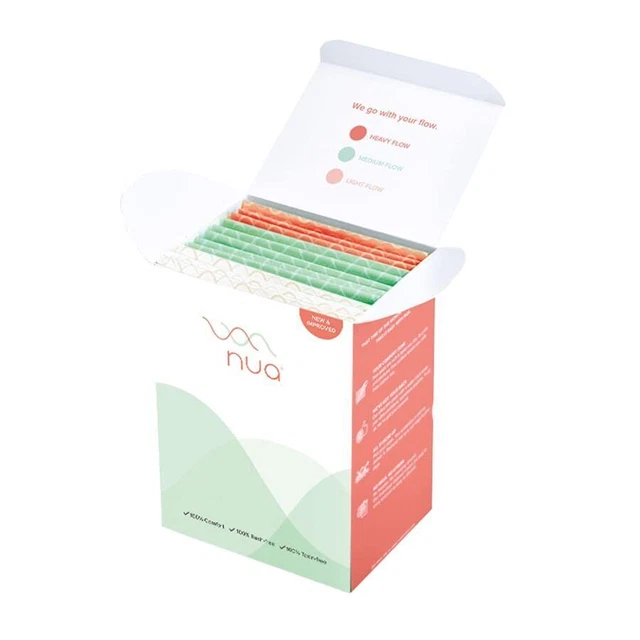 Nua Ultradünne Damenbinden für Frauen, super saugfähig, Packung mit 12 Binden