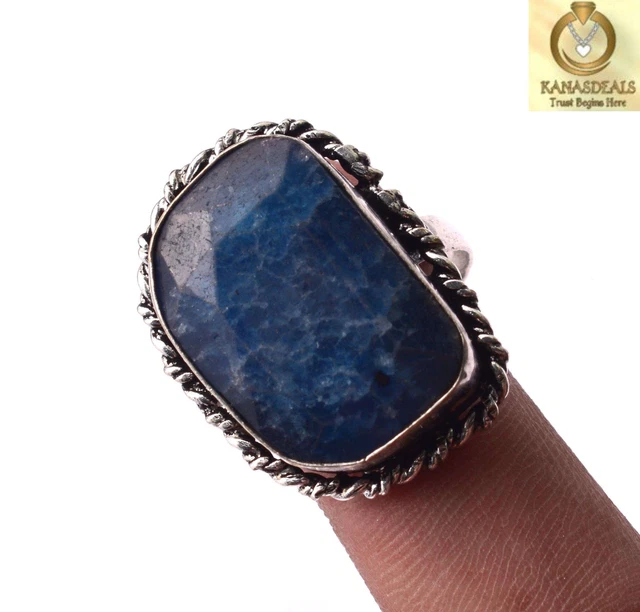 Lapis Lazuli Plated Ring Incredible Jewellery 9 GM Value-Priced @1.99-71222