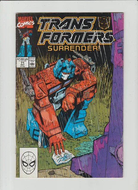 TRANSFORMERS #71 Marvel Comics 1990 Fine condition HTF Low Print Run