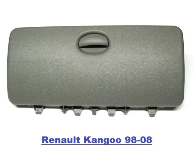 Renault Kangoo I 1998-2008 Porte  / couvercle de boîte à gants Complet NEUF Gris