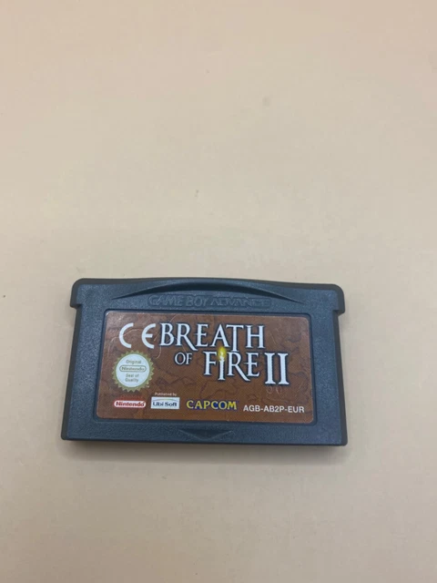 Breath of Fire II  2 Nintendo Gameboy Advance GBA Cart Only Genuine. Working.