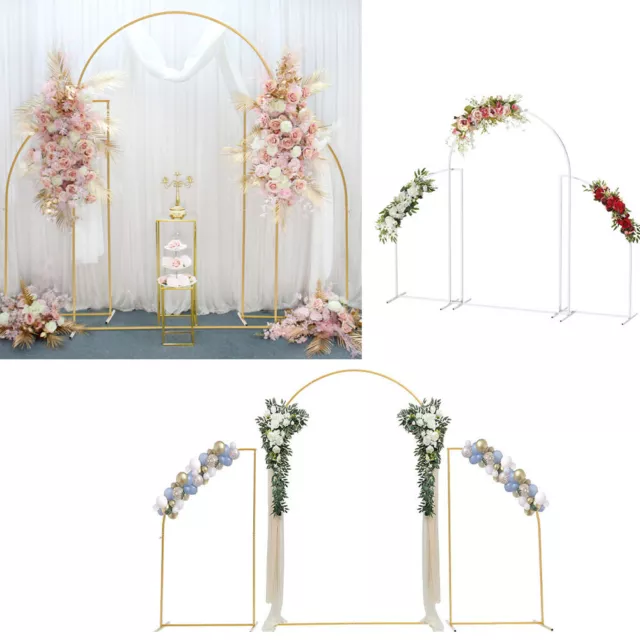 Large Wedding Arch Backdrop Stand Flower Display Frame Backdrop Metal Rack Door