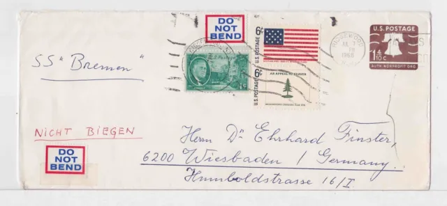TurtlesTradingPost- New Jersey- Ridgewood, NJ 1968 International Mail to Germany