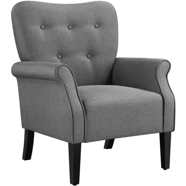 Mid-century Modern Accent Chair Upholstered Sofa Chair for Living Room Bedroom