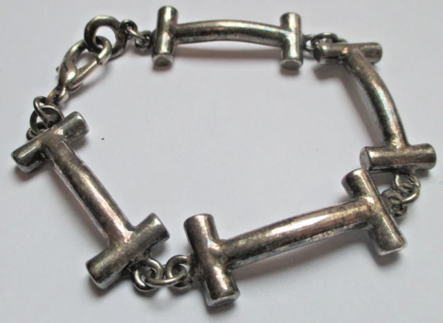 Bracelet Vintage Signé CARON PARIS - Doré - Longueur 19-20 Cm - Très Bon état