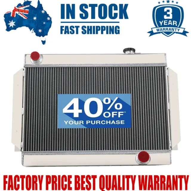 For Holden HG HT HK HQ HJ HX HZ LC LJ LH Torana Chevy 6cyl V8  MT 3Row Radiator