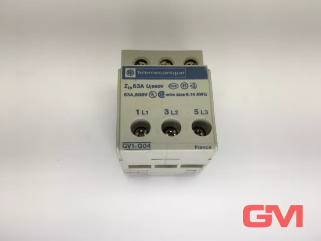 Telemecanique Hilfsschalter GV1-G04 GV1 Klemmenblock Terminal Block 63A 600V 2