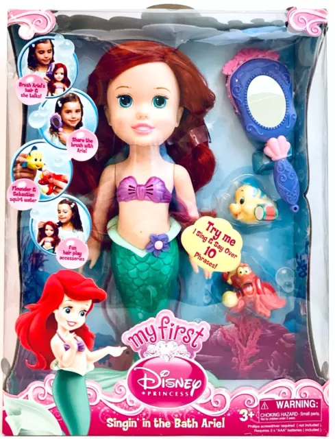 Jakks Pacific My First Disney Princess Singin In The Bath Ariel 15" Doll Playset