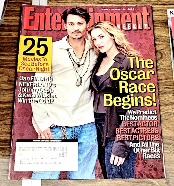 JOHNNY DEPP KATE Winslet Entertainment Magazine Jan 14 2005 Excellent