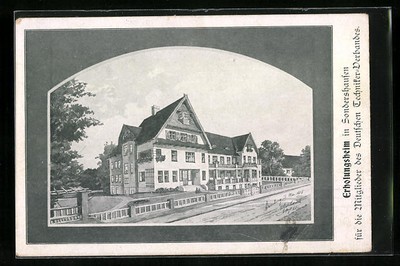 KÜNSTLERAK SONDERSHAUSEN, ERHOLUNGSHEIM f. d. Mitglieder d. Deutschen