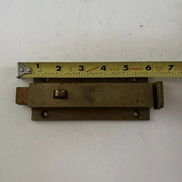Polished Brass Over Steel Door Bolt Lock 3