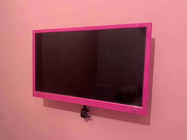Alba 23” Pink TV + built in DVD Player