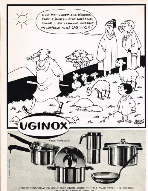 PUBLICITE ADVERTISING   1966   UGINOX  par FAIZANT