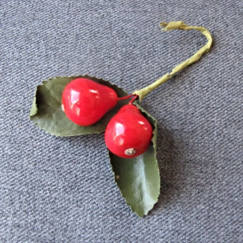 Vintage Carmen Miranda lacquered fruits bunch for millinery jewelry making #2
