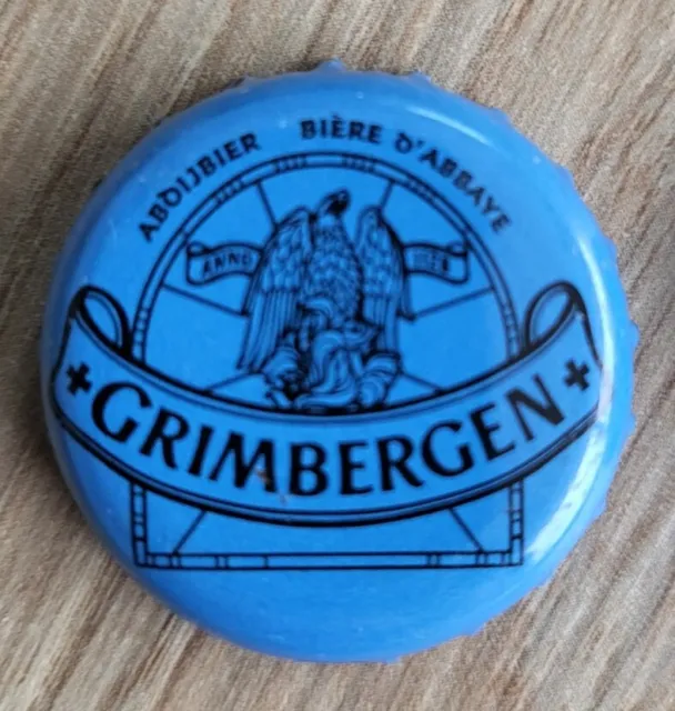 Ancienne Capsule  Bière kronkorken  GRIMBERGEN  Couleur Bleu