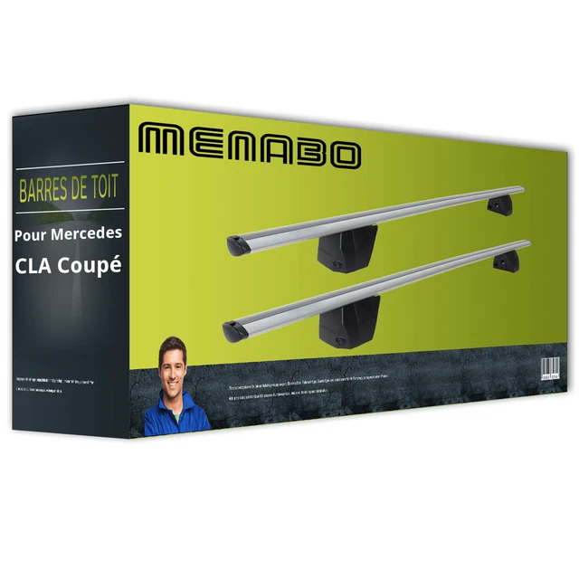 Barres De Toit Transversales Menabo Pour Mercedes CLS C219 2004-2010 - Capacité 75kg