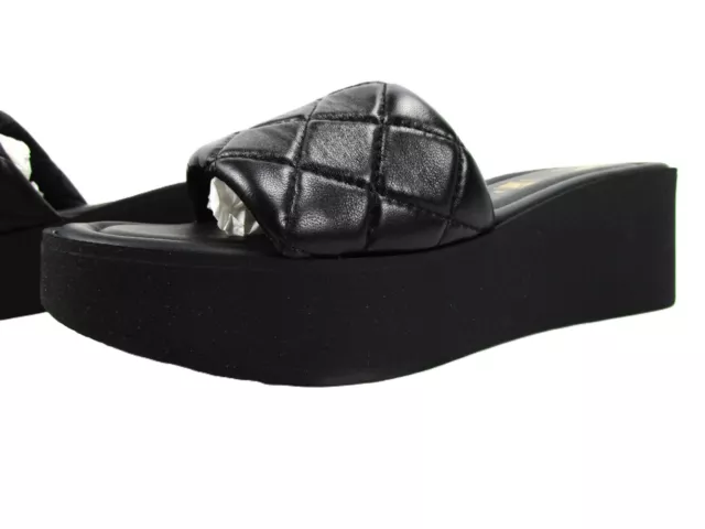 Seychelles Women's High Note Wedge Sandal, Black Leather Footwear, Made in Italy