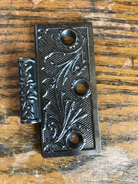 Antique Cast Iron Hinge - Right Half Only - 3½" x 3½"