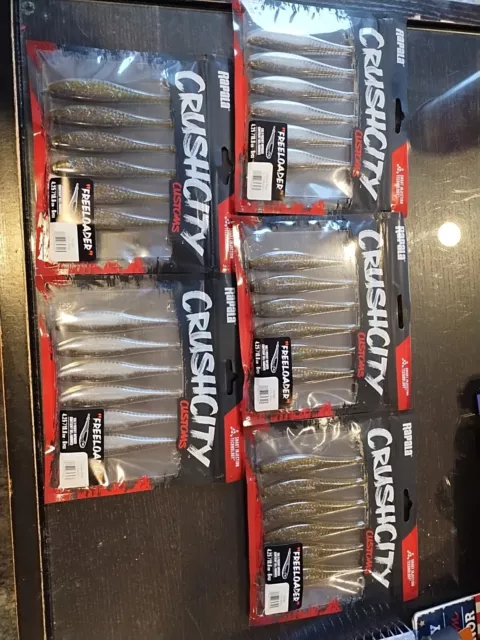 Rapala Crush City Freeloaders 3 paquetes Sungill 2 paquetes sombra molleja