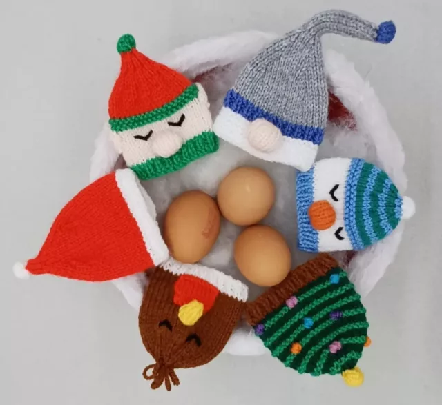 KNITTING PATTERN 🎄DK Christmas Egg Cosy Decoration Chocolate Gift EASY CHARITY
