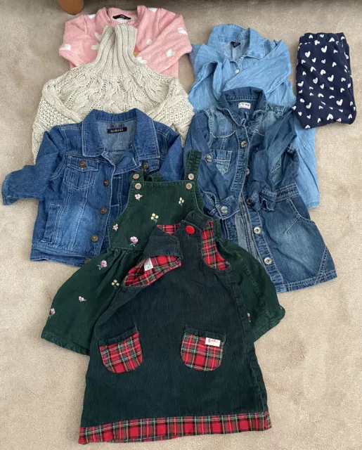 Large bundle of Girls Dresses,Jacket,jumpers,leggings 3-4 years (Next,Gap etc)