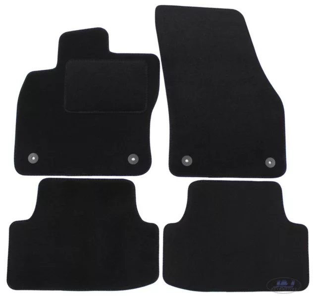 TAPIS DE SOL NOIR VELOURS SUR MESURE pour SEAT ATECA depuis 2016 4 pcs