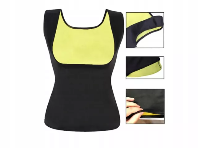 T-Shirt Neoprene Snellente Bruciagrassi Modellante Donna Maglia Sauna Dimagrante 2