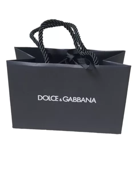 NEW Dolce & Gabbana Paper Gift Bag 8.5 x 5.5 x 4.5  Authentic Never used