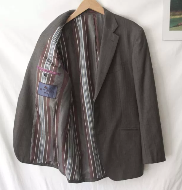 Etro Jacket Wool Dark Blue Size 54R/ 42US *g0712a8