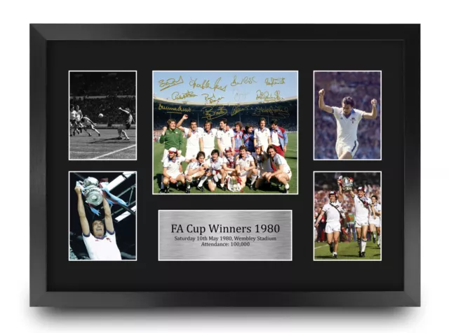 West Ham 1980 FA Cup Winners Framed Print A3 Photo a Football Fan