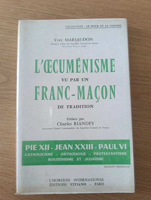 Livre La Foi D'un Franc-maçon – Richard Dupuy, éditions Plon, 1983, Première édition