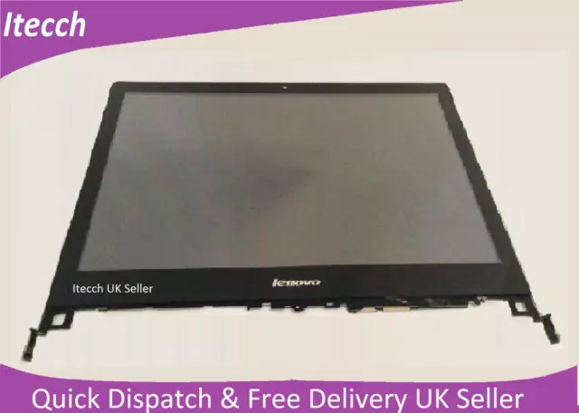 Genuine Lenovo Flex 2-14 Touch Screen Digitizer LCD LED Display Silver Frame 14D