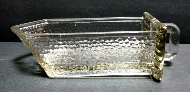 Antique 20s-30s Pressed Glass Scoop Drawer For Hoosier Cabinet 6.5"L x3"W x2"D