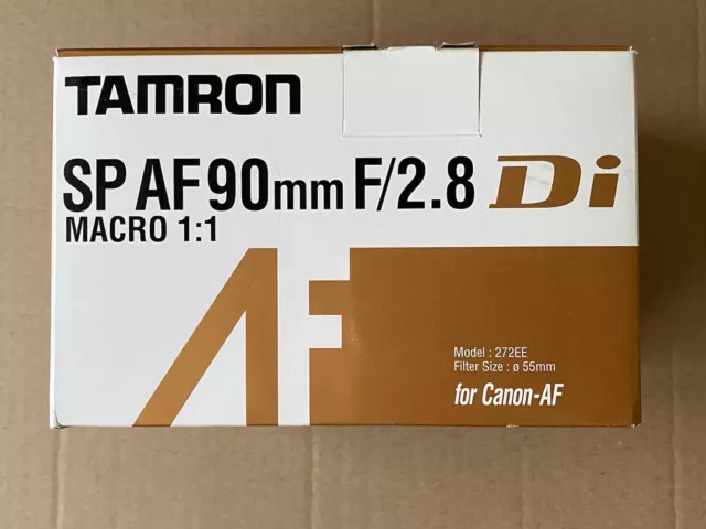 Canon Macro EF. Tamron SP 90mm F2.8 Di Macro Prime Autofocus Lens Boxed. Exc