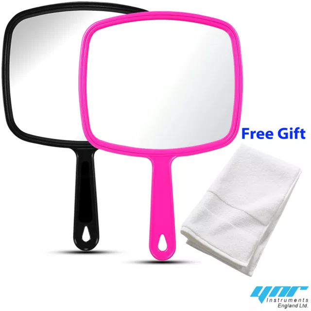 HAND HELD MIRROR Professional Salon Style Handheld Vanity Mirror Makeup