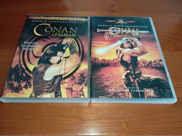 * Conan Le Barbare + Conan Le Destructeur Lot 2 Dvd Arnold Schwarzenegger Vf