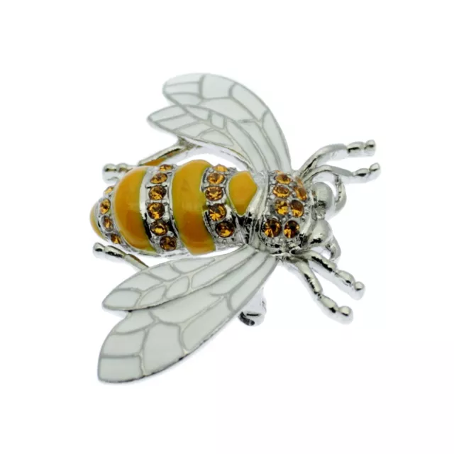 Bienenbrosche Hummel Honig Bienennadel Strasssteine Vintage Design Insektenkäfer Brosche 3