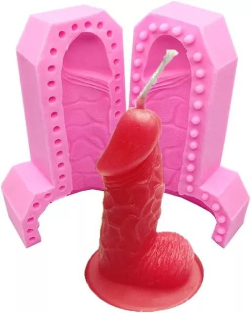 Bachelorette Party 2 Sizes Penis Chocolate Candy Ice Cube Cake 3D Silicone  Mold