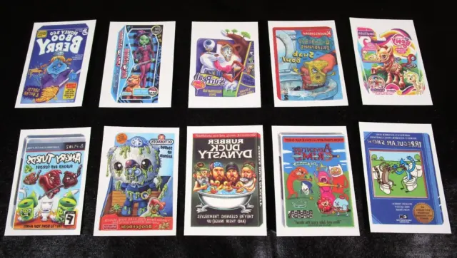 2015 Topps Wacky Packages Series 1 COMPLETE TATTOO SET of 10 TATTOOS nm
